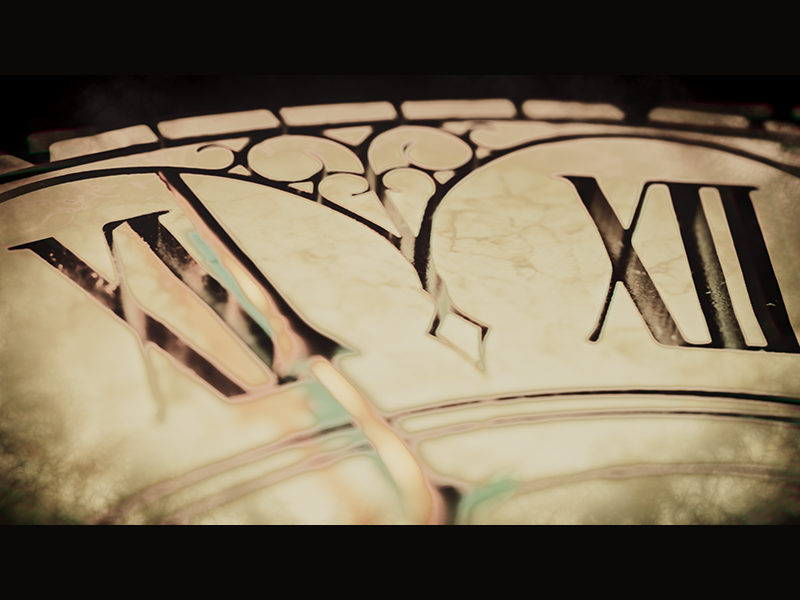 Clock face from Old Time Machine Clock music video