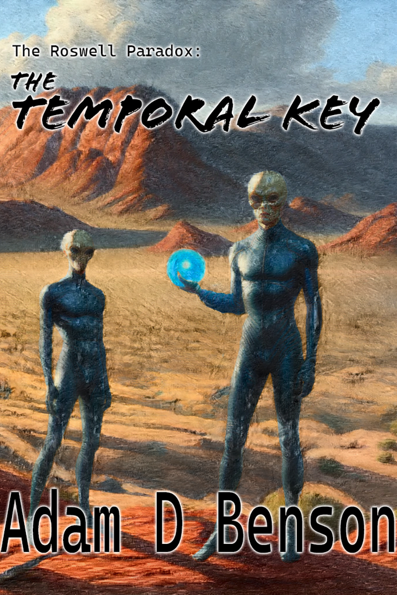 The Temporal Key - The first book in The Roswell Paradox series - Book Cover Concept