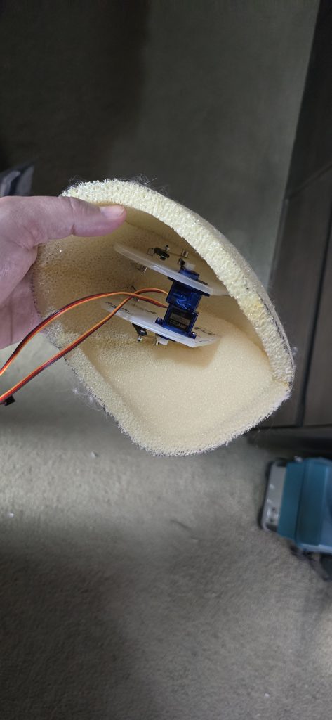 Servo setup in Redd's head