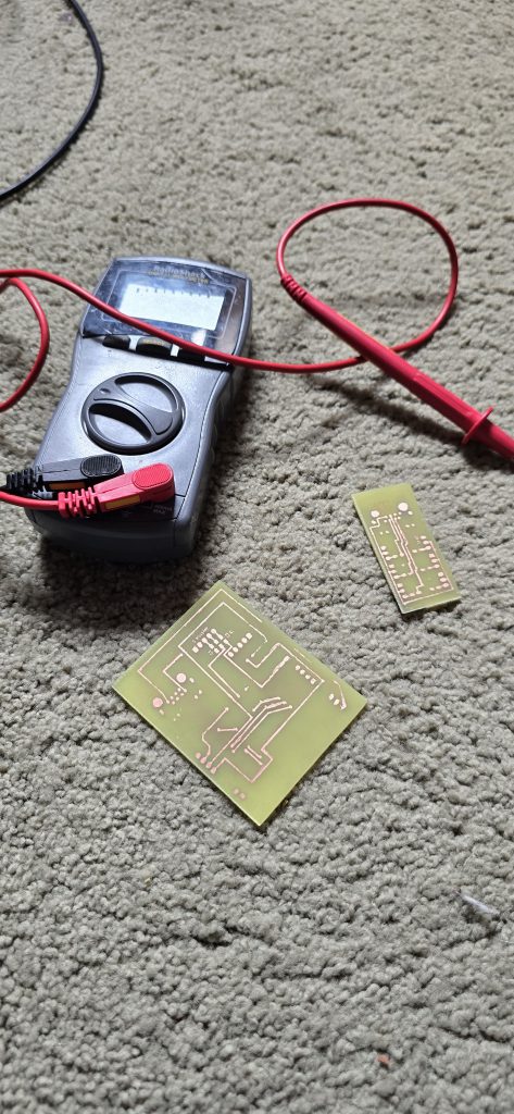 Circuit testing the controller board.