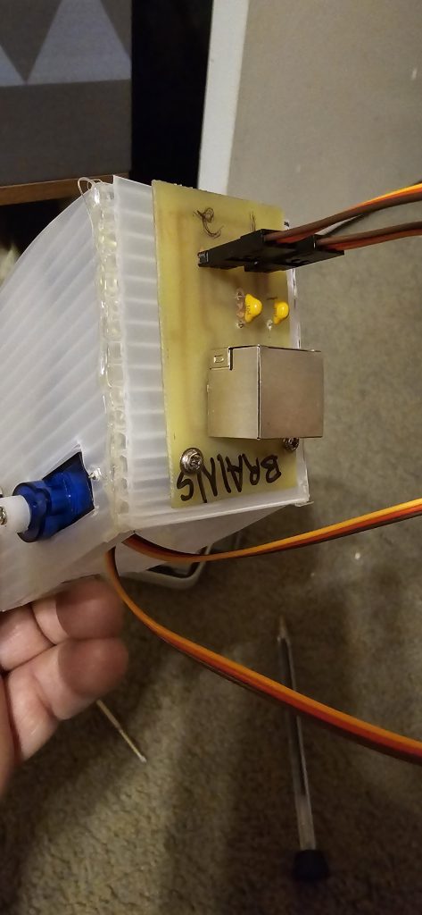 Servo armature build with circuit